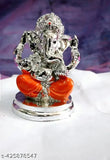 Handcrafted Ganesh statue, 5cm tall, Indian religious art for home decor and vehicle display