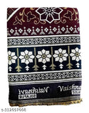 Ethnic motifs designer Solapur cotton blanket, 60x90 single, machine washable