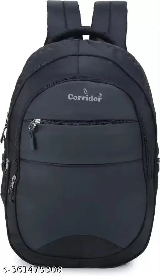 Waterproof polyester unisex college backpack with rain cover, fits 15.6" laptop, multiple compartments and quick access pocket for essentials