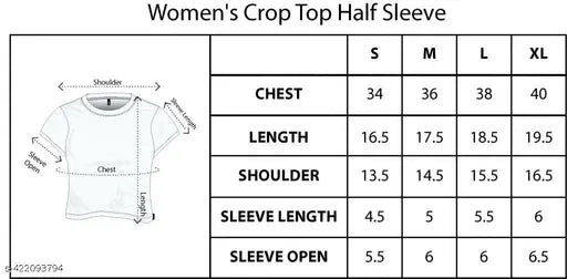 Printed lycra crop top T-shirts - contemporary style, solid/plain graphic pattern, short sleeves