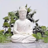 Poly Resin small Lord Buddha meditation statue, intricately detailed with 7cm length and 14cm height, perfect for home decor or gifting