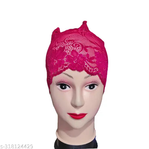 A pack of four hijabs in a net capband style, suitable for exercise or athletics. The image displays one hijab showcasing its color and material