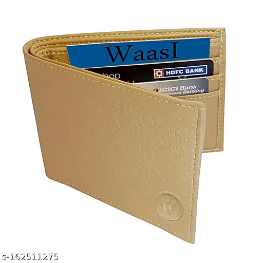 Leather checked card wallet, 5 compartments, ideal for personal gifting, luxury design from India