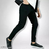 Denim plain jeans, BE BLACK Monk men's jeans, high-quality denim wear from Shriradhe Enterprises, size 30 (30waist x 38length), made in India