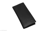 Branded leather men's wallet, solid leather, 2 compartments, slim design, country of origin: India