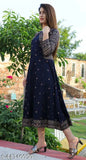 Rayon three-quarter sleeve Adrika Fabulous Kurtis with printed combo, trendy Indian fashion on mannequin