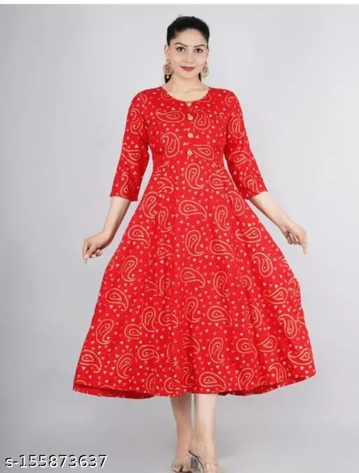 Red rayon lehenga dress kurta, traditional Indian attire