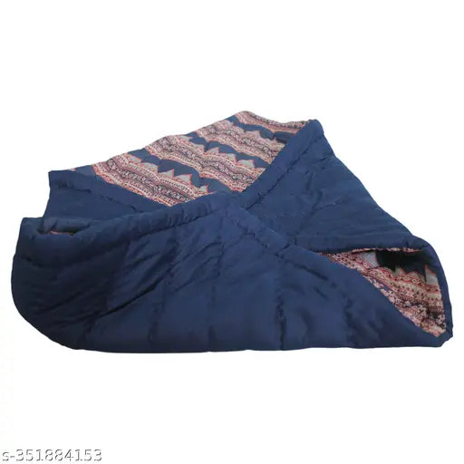Blue zigzag patterned baby blanket