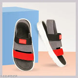 Boys black acrylic sandals with Eva sole, casual sports style for ages 5-15. Premium quality flip flop slippers by OM FOOTWEAR