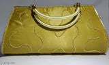 Gold embroidered wedding clutch bag