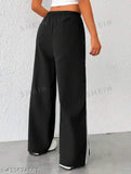 Women's white line lower regular fit pants
