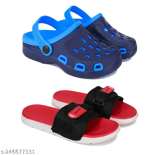 Comfortable EVA outdoor sandals for boys by Bersache - Solid net design, slip-on fastening, ideal for ages 4-5 years