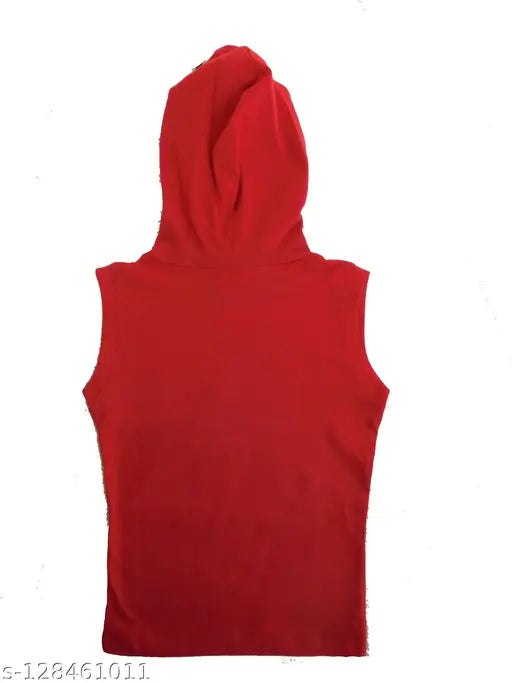 Kid Sleeveless hooded Tshirts