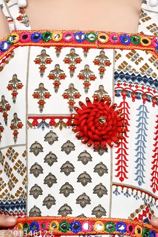 Silk blend printed anarkali patiala suit for girls, festive party wear by Hariyal Creation