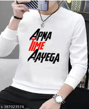 Printed net long sleeve t-shirt, cool and quirky mens apparel in polyester, ideal for corporate events and sports