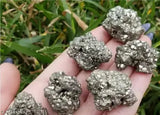 Peruvian Swara Agate Natural Pyrite Crystal Cluster - Feng Shui Showpiece, Attracts Wealth & Business Luck (20-30g)