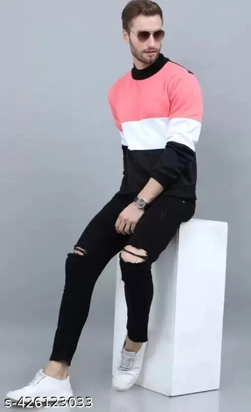 RusticBlooms Men's Black Denim Jeans, versatile and comfortable, ideal for casual or dressed-up occasions