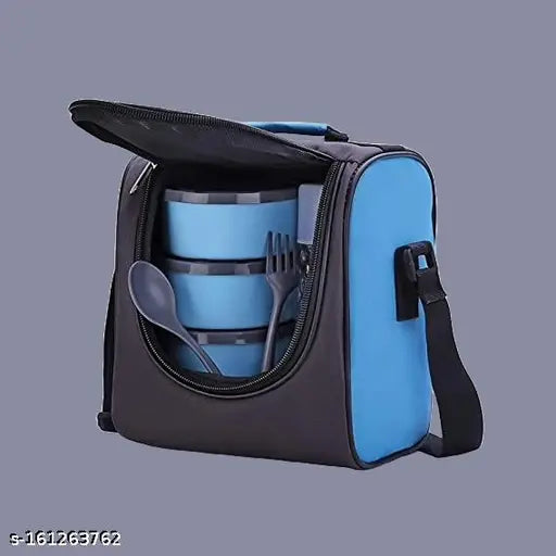Lunch Box - Tiffin Box with Bag for Office use, Student, Women, Men, Girls (BT 1 BROWN)