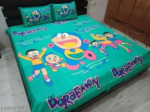 Salgia classic cotton doremon print bedsheets