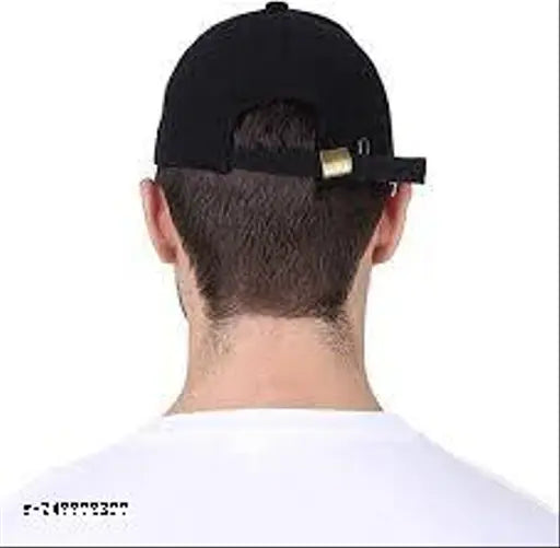 Stylish cotton baseball cap, solid color for both boys and girls, trending modern design from India