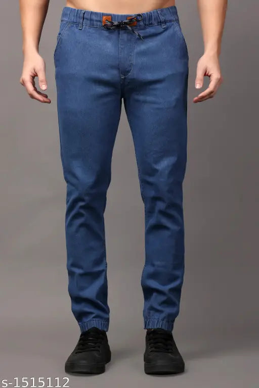 Cotton blend solid jeans for men by Zaysh, size [insert size from: 28, 30, 32, 34, 36]