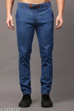 Solid cotton blend men's jeans by Zaysh, size [size from list], suitable for casual wear or everyday style