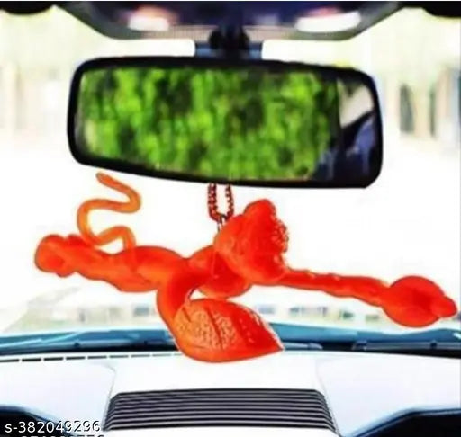 Flying Lord Hanuman Ji, Bajrangbali, Maruti Balaji idols (2 pcs), Indian handcrafted dashboard decor for car and home