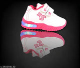 LED light shoes, casual design, velcro closure, suitable for little kids and outdoor sports activities