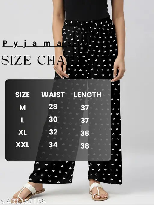 Women's size chart royal blue printed pure cotton pyjamas, pajama set of 2, long sleeves, slim fit