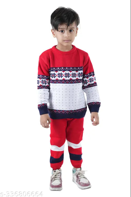Woolen striped winter sweater pack for kids (9-5 years), India origin
