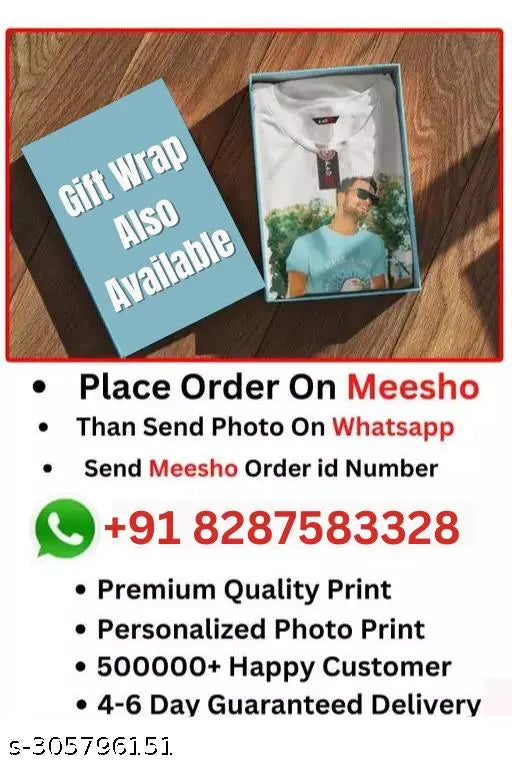 Customized striped polyester short sleeve T-shirt, personalized with your design or text in white color. Made in India for daily use and professional events