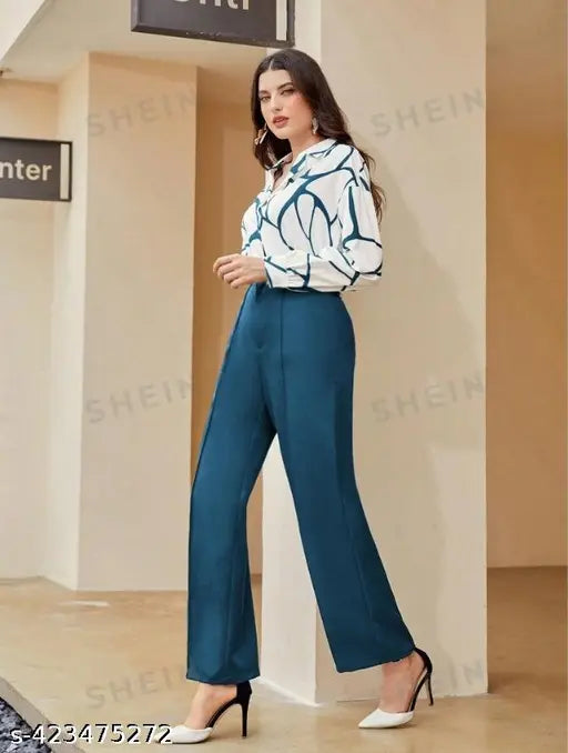 Cotton blend fancy modern women's jumpsuit with long sleeves and printed net pattern, size N from India