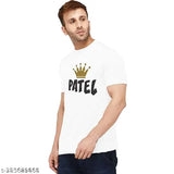 Striped print men's polyester t-shirt (New Cool), short sleeves, size M, Made in India