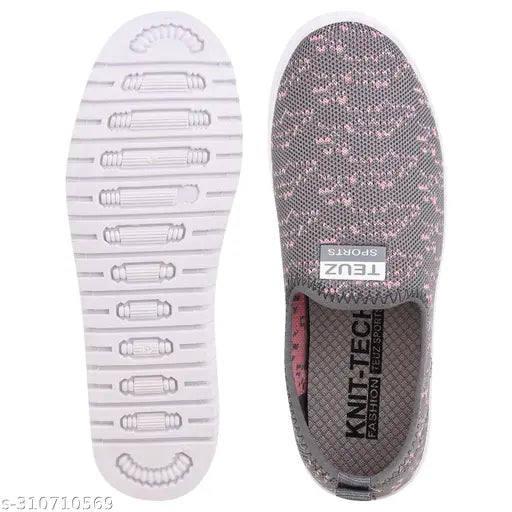 Grey Pink Nubuck Slip-On LISA 6 - Textured Cozzyfeet for fashionable comfort, women's double color footwear