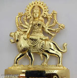 Handmade brass Maa Durga idol statue, decorative showpiece for home religious decor, India origin