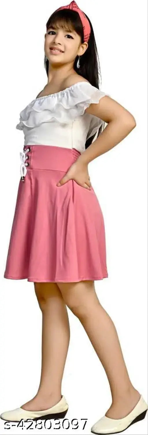 Pink skirt, girls' fashion