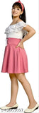 Pink skirt, girls' fashion