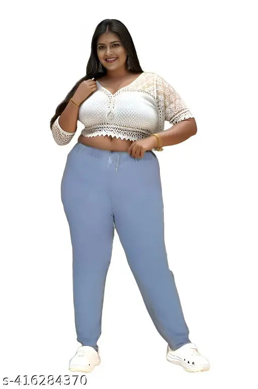 Light Blue Denim Jeggings, premium quality plus size with stretchable Lycra fabric, perfect fit for 5XL waist (42 inches)