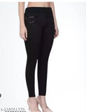 Lycra solid-colored fancy stretchable jegging from India, size 26/28/30/32 (waist 28in, length 37in)