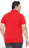 Premium cotton men's polo t-shirt, plus size fit, classic design and versatile style for any occasion. Available in various colors, machine washable, made in India