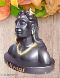 Black plastic Aadiyogi small home decor idol, ideal for spiritual & festival décor, perfect gift for festivals like Diwali, Raksha Bandhan, Groh Parvesh