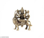 Pure brass Durga MATA Murti for home decor & Puja Room (H3inch), intricately detailed Indian god idol