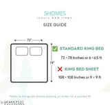 White Glace Cotton Geeta Enterprises fitted bedsheet (1) & pillow covers (2), romantic print, queen size (78x72 inches), best after wash