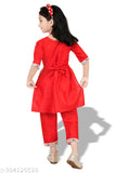 Embroidered Rayon pyjamas set for girls (1-2yrs to 7-8yrs), Indian ethnic fashion with traditional and modern elements