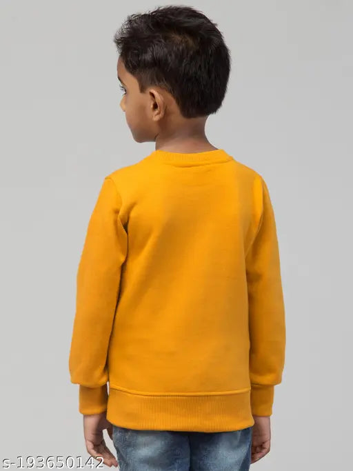 Stylish- Tom & Jerry - Unisex Mustard Fabric Sweatshirts