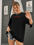 Womens cotton graphic t-shirt oversized regular fit