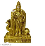 4-inch Murugar poly resin statue, Indian god idol for home decor