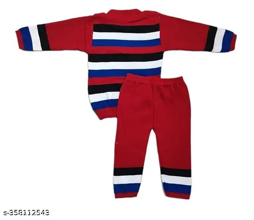Multi color pack cotton blend striped long sleeve boy's sweater, 0-12 months Indian origin