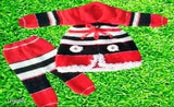 Woolen embroidered net winter wear for kids (3-1 year), warm and comfortable clothing for cold seasons, made in India