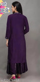 Trendy aari mirror work viscose rayon kurta Palazzo set, solid net, three-quarter sleeves for beautiful women, India origin